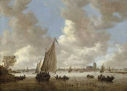 从北面俯瞰多德雷赫特`View of Dordrecht from the North (early 1650s) by Jan van Goyen