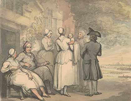 荷兰服装`Costumes of Holland (ca. 1780–1825) by Thomas Rowlandson