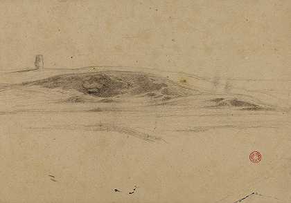 佩萨奇。`Paysage. (19th century) by Jean-Achille Benouville