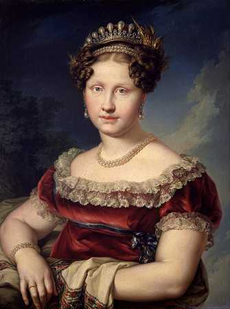 路易莎·卡洛塔·德波旁-两个西西里人`Luisa Carlota de Borbón~Dos Sicilias (1819) by Vicent López Portaña  