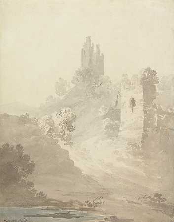 赫里福德郡威格莫尔城堡`Wigmore Castle, Herefordshire by William Alexander