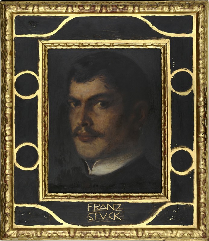 自画像`Self~portrait (1899) by Franz von Stuck