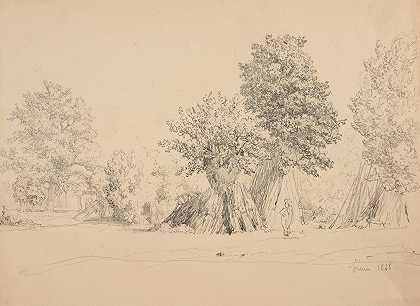 奥西里`Oseraie (1848) by Jacques-Raymond Brascassat