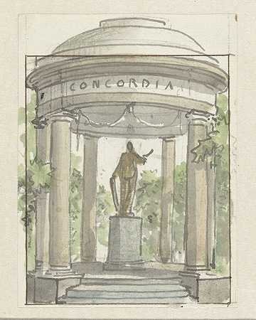 统一圣殿的设计`Ontwerp voor een Tempel der Eendracht (c. 1752 ~ c. 1819) by Jurriaan Andriessen