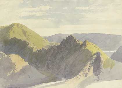 阿尔特纳尔附近的阿尔河谷，1858年9月1日`The Ahr Valley near Altenahr, September 1, 1858 by Carl Theodor Reiffenstein