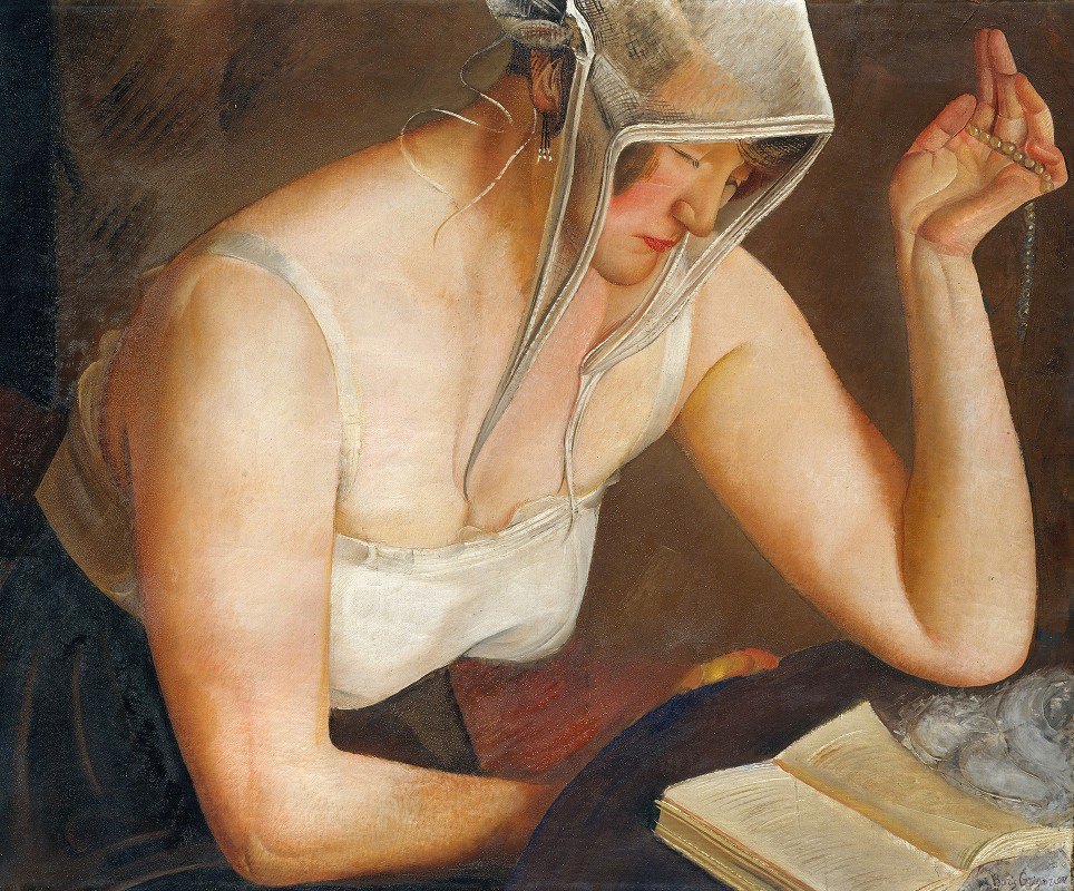 ~Woman Reading (circa 1922) -