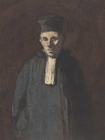 检察官`Prosecutor by Honoré Daumier