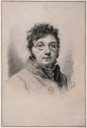 博伊利自己的肖像`Portrait de Boilly par lui~même (1832) by Louis Léopold Boilly