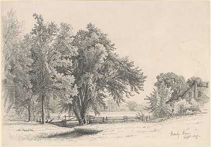 康涅狄格州格兰比`Granby, Connecticut (1869) by James Renwick Brevoort