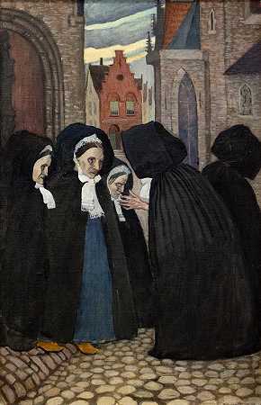 布鲁日`Bruges (1894) by Olof Sager-Nelson