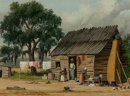 南卡罗来纳州的小屋`A South Carolina Cabin by William Aiken Walker