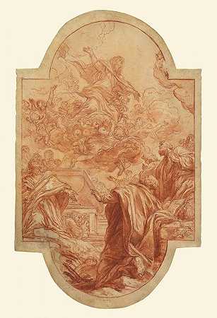 圣母升天`Assumption of the Virgin (1664–1670) by Baldassarre Franceschini