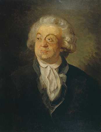 肖像尊敬的加布里埃尔·里克蒂，米拉博伯爵（1749-1791），演说家和政治家`Portrait dHonoré Gabriel Riqueti, comte de Mirabeau (1749~1791), orateur et homme politique (1795) by Joseph Boze