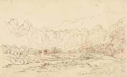 卑尔根附近的希望`Hope near Bergen (ca. 1840) by Francis Danby