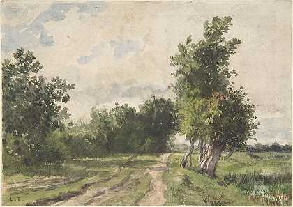 景观`Landscape (1825–65) by Constant Troyon