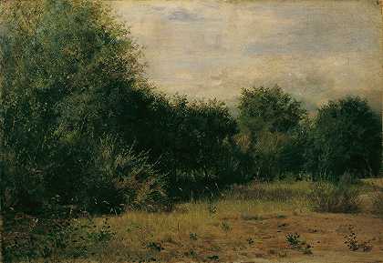 景观研究`Landschaftsstudie (1870) by Sigmund L;Allemand