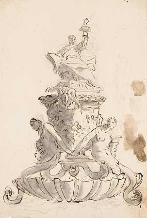 墨水瓶的研究`Study for an Inkstand (ca. 1740–45) by Giovanni Battista Tiepolo