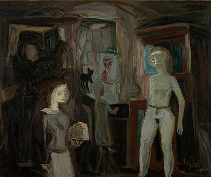 该死的妻子。`Kloke koner (1935) by Kai Fjell