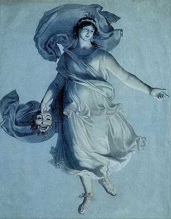 戏剧性的缪斯`The Dramatic Muse (after 1802) by Wilhelm von Schadow