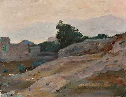 博迪赫拉。从意大利之旅`Bordighera. From the journey to Italy (1894) by Jan Ciągliński