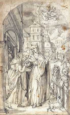 恶魔拜访`The Visitation (1610 ~ 1620) by Hans Krumper