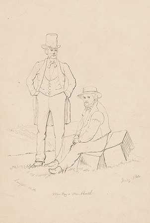 韦先生和布斯先生`Mr. Way and Mr. Booth (1862) by James Wells Champney