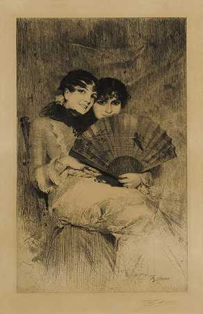 表兄弟`Kusinerna (The Cousins) (1883~1903) by Anders Zorn