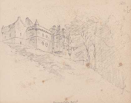 苏格兰达纳威城堡`Darnaway Castle, Scotland (1792) by James Moore