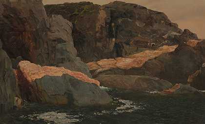 拉布拉多，大岛，战斗港`Laborador, Big Island, Battle Harbor (1859) by Frederic Edwin Church