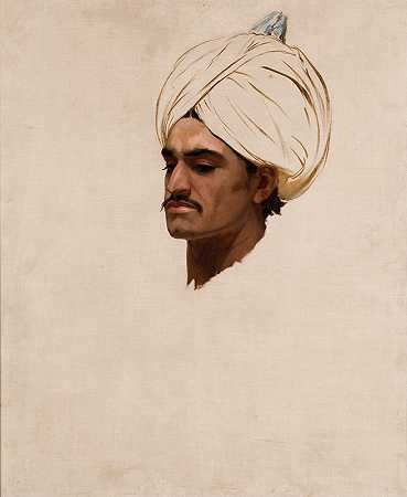 阿拉伯研究头`Study of an Arabs Head (1865~1876) by Stanisław von Chlebowski