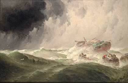 失事`The Wreck (1901) by Harrington Fitzgerald