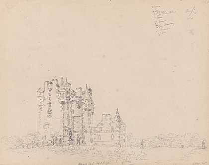 葛拉米斯城堡`Glamis Castle (1792) by James Moore