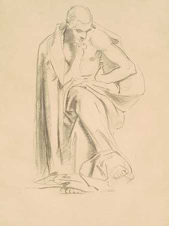 学习哲学`Study for Philosophy (1922~1925) by John Singer Sargent