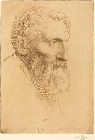奥古斯特·罗丁二世`Auguste Rodin II by Alphonse Legros