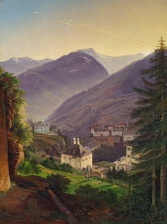 威尔德巴德·加斯坦`Wildbad Gastein (1843) by Emil Ludwig Löhr