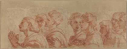 八使徒`Eight Apostles (c. 1514) by Raphael