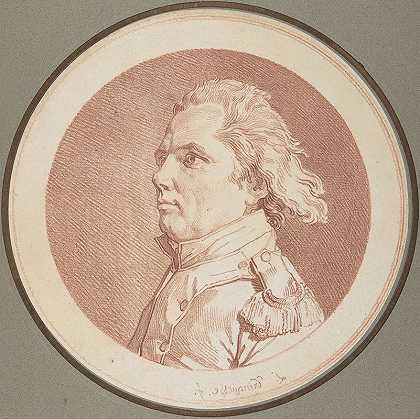 弗朗索瓦·雷迪·德拉格朗日肖像`Portrait of François Reidy de Lagrange (ca. 1791–94) by Louis Rolland Trinquesse