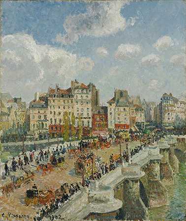 新桥`The Pont~Neuf by Camille Pissarro