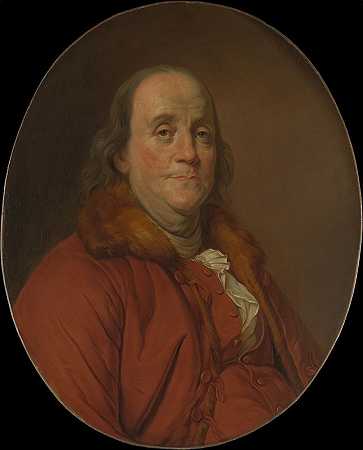 本杰明·富兰克林（1706-1790）`Benjamin Franklin (1706–1790) by Workshop of Joseph Siffred Duplessis