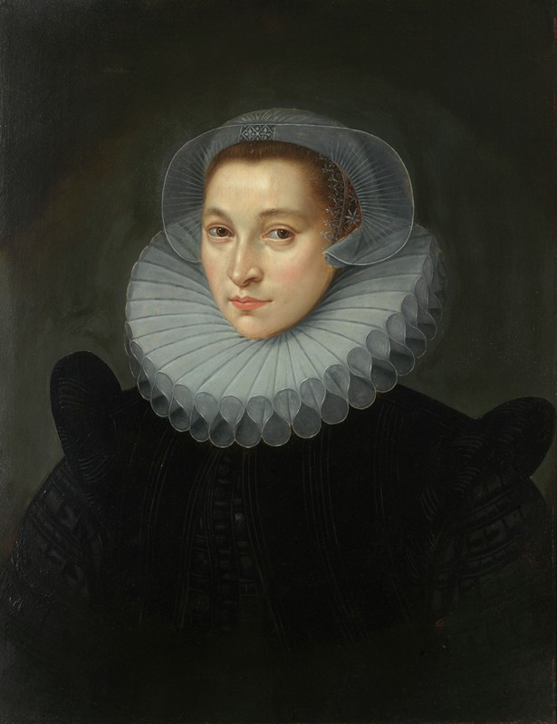 伊丽莎白·詹森·德比斯托芬肖像`Portret van Elisabeth Janssens de Bisthoven (16th century)