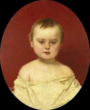 亨利·伯纳德·范德科尔克两岁时`Henri Bernard van der Kolk at the Age of Two (1857) by Jaroslav Cermak