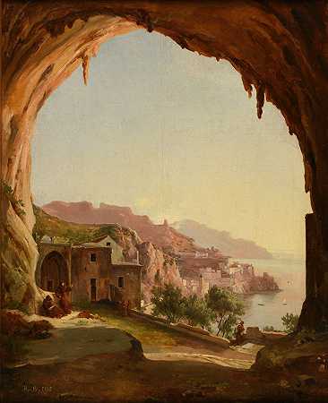 修道院`Le Monastère (1828) by Jacques-Raymond Brascassat