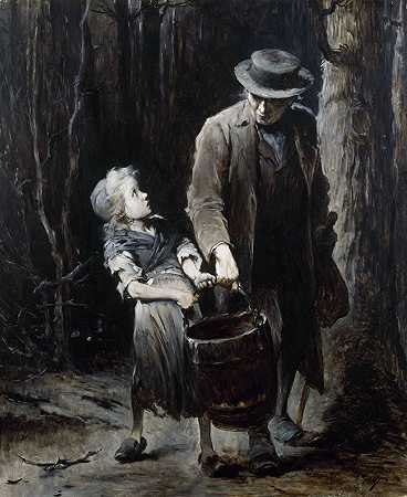冉阿让和珂赛特`Jean Valjean et Cosette (1879 ~ 1882) by Jean Geoffroy