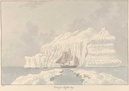 巴芬的冰山s湾`Iceberg in Baffins Bay by Charles Hamilton Smith