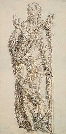研究基督的悬垂塑像`Study for a Draped Figure of Christ (16th–17th century) by Circle of Lambert Lombard