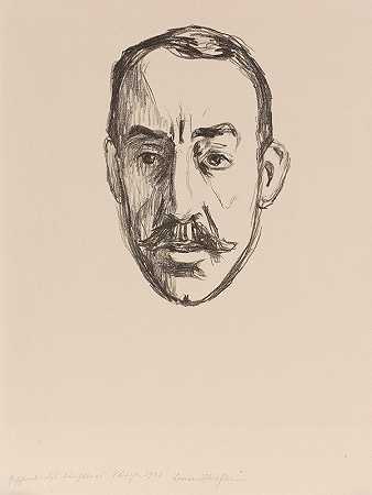 菲尔德`Henry van de Velde (1906) by Edvard Munch
