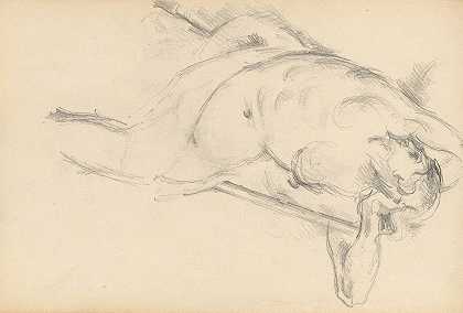 鲁本斯寓言人物贝洛娜研究;亨利四世的神化`Study of the Allegorical Figure Bellona in Rubens The Apotheosis of Henri IV (1879~1882) by Paul Cézanne