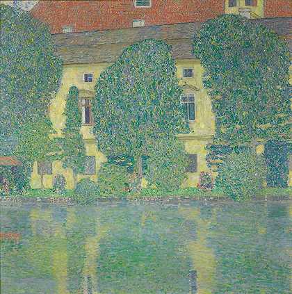 卡默城堡阿姆阿特赛三世`Schloss Kammer am Attersee III (1909~1910) by Gustav Klimt