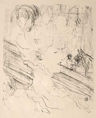 埃米利安阿伦松`Emilienne dAlençon (1898) by Henri de Toulouse-Lautrec