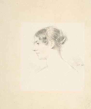 伊莎贝拉·本森肖像`Portrait of Isabella Benson (1811) by John Smart